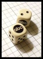 Dice : Dice - My Designs - Logo Media ABC 2 Pair - Aug 2012